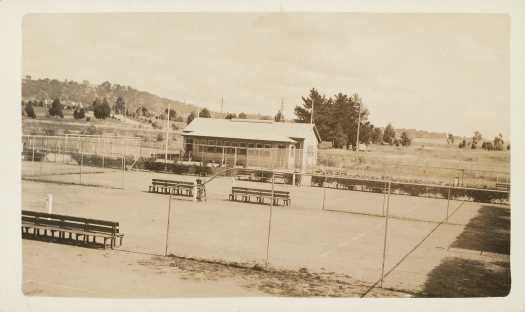 Courts and clubhouse.