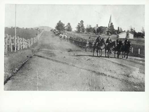 The procession from St John's Church to Duntroon.