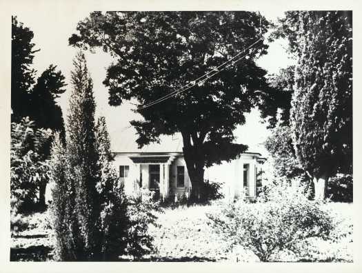 Partly obscured by mature trees