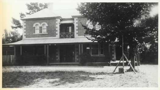 Glebe House front view. No people. 