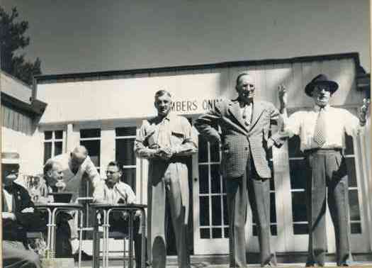 L to R: T.E. (Tom) Woodger, Don Blane, Ted Bake, Austin Lowes, Jock Maxwell, W.C. (Bill) Woodger O.S. Woodger.