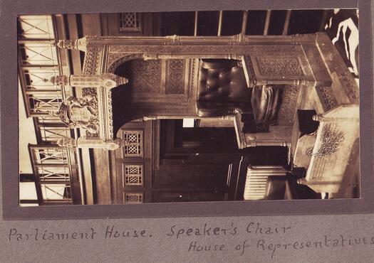 Speaker's Chair, House of Representatives, Parliament House