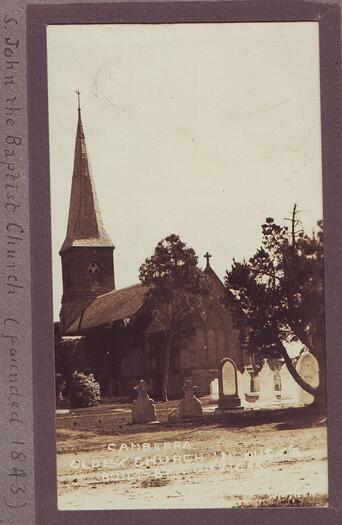 View of the church from the SE over the churchyard