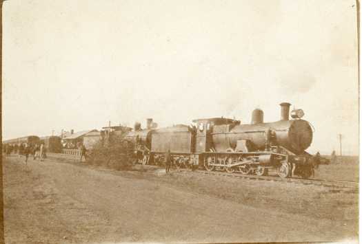 Two trains pulled up at the Canberra Railway Station