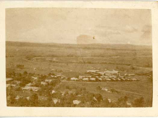 View from high up on hill behind Duntroon College.