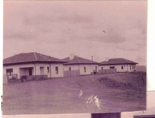 The Benson house is the middle one.