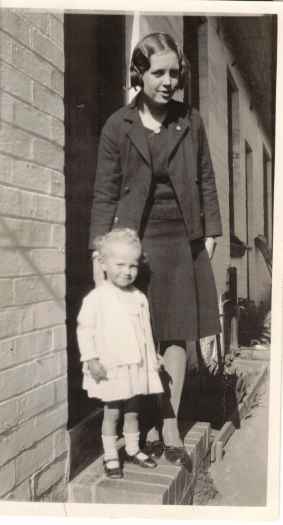 Valorie with cousin Joan Gunn.
