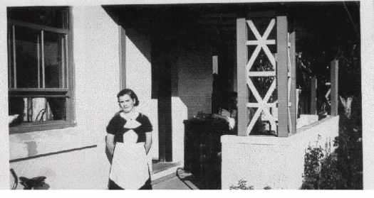 Myrtle is in her uniform - she worked in the dining room.