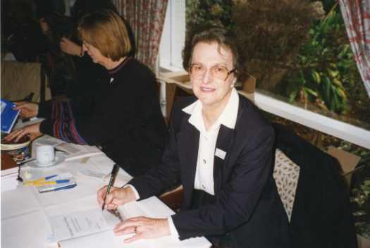 Her book launch was held at the Hotel Brassey, Barton.