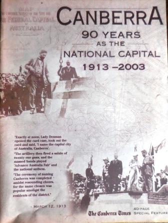 Special feature published by The Canberra Times to celebrate 90 years of the National Capital